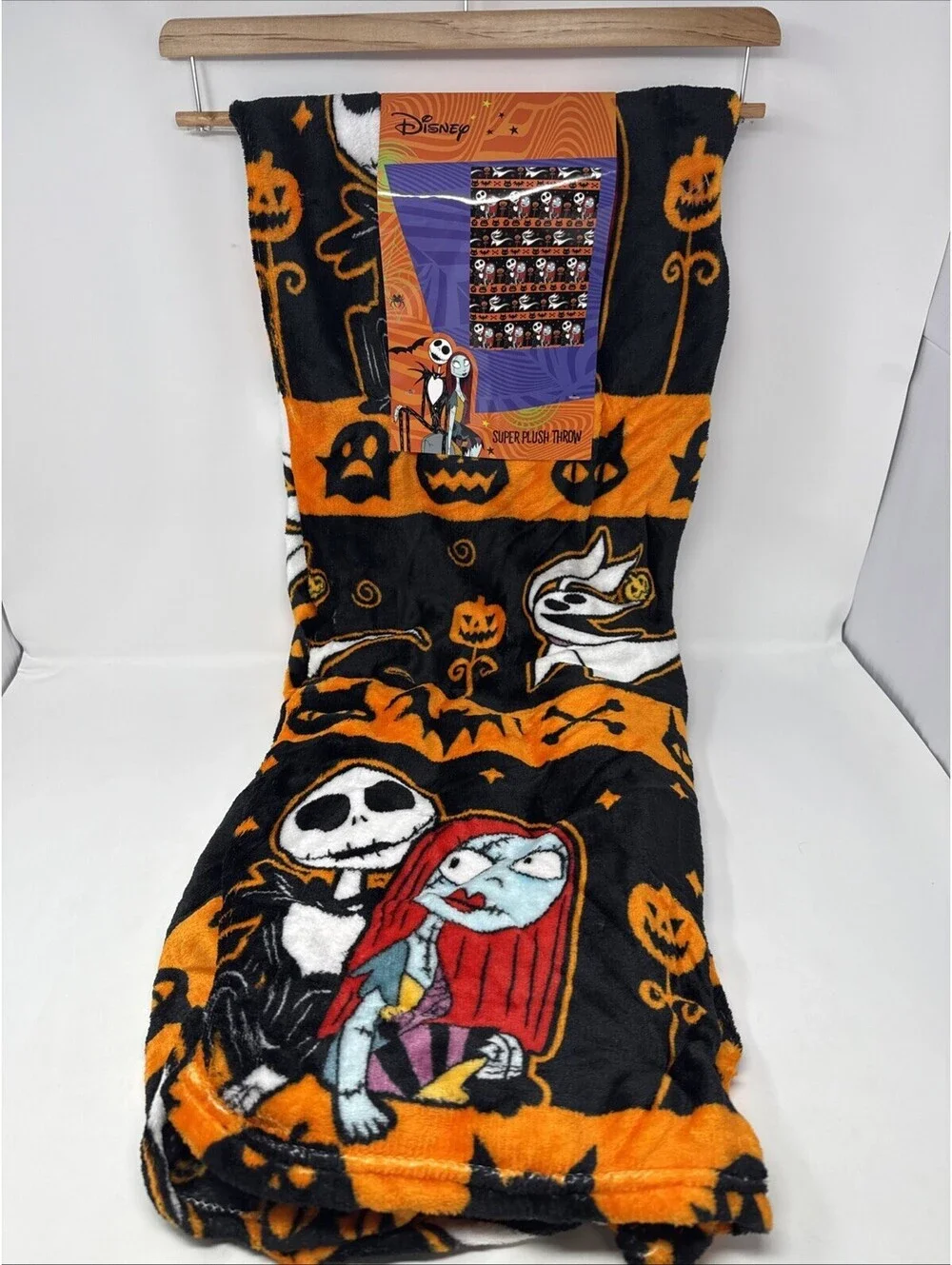 Jack Skellington Halloween Disney Soft Blanket Super Plush Throw